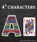 Carson Dellosa 219-Piece Chalkboard Cutout Letters, 4" Colorful Upper and Lowercase Alphabet, Numbers, Punctuation, and Symbols for Bulletin Board, Posterboard, Party, and Classroom Decor